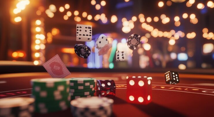 Monopoly Live dealer studio with wheel and board display